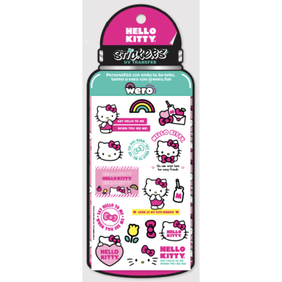 Stickers para botella Hello Kitty Wero