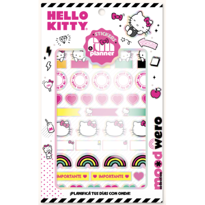Stickers Fun y Planner Hello Kitty x24 unidades Wero