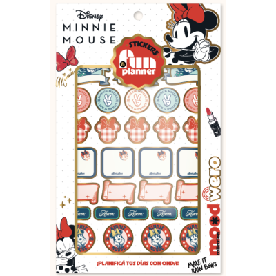 Stickers Fun y Planner Minnie x24 unidades Wero