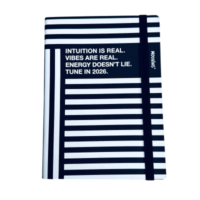 Agenda Diaria 15x21 cm Black encuadernada Mooving