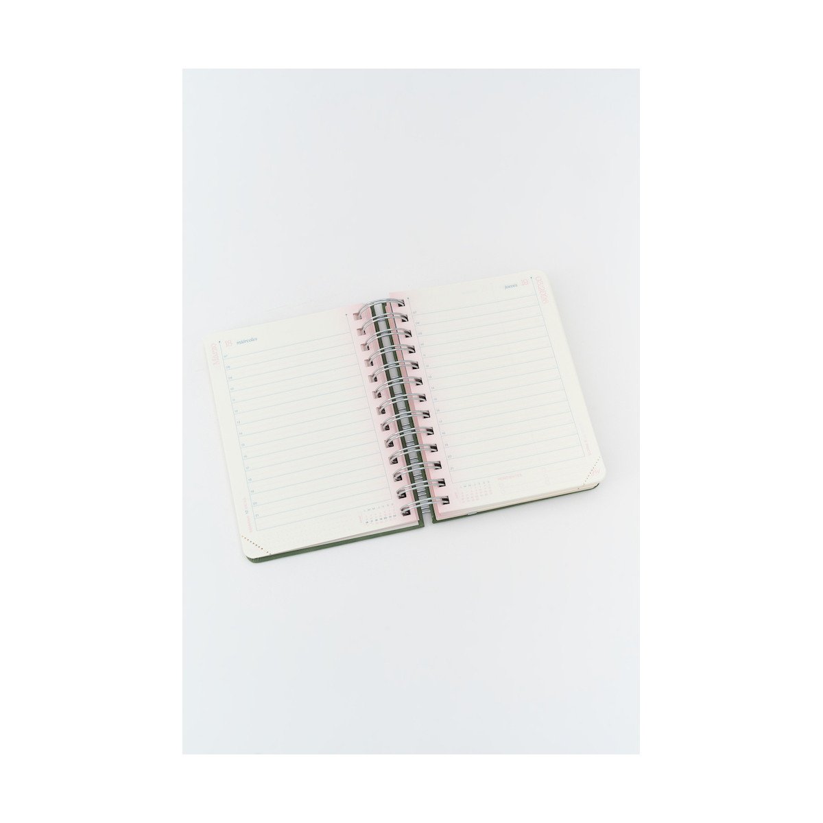 PROGRESSIO Agenda Diaria 2021 - A5 (15x21) Planner 12 Meses - Handmade In Italy - Marron Claro