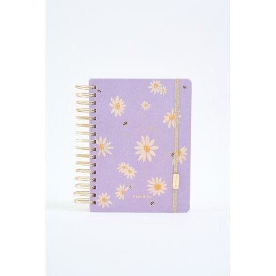 Agenda 16x22 cm diaria Belle DAISIES con espiral FW
