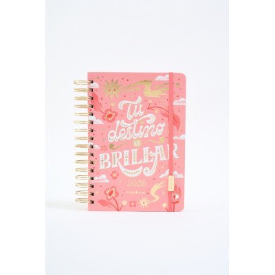 Agenda 15x21 cm diaria Universo BRILLAR c/esp. FW