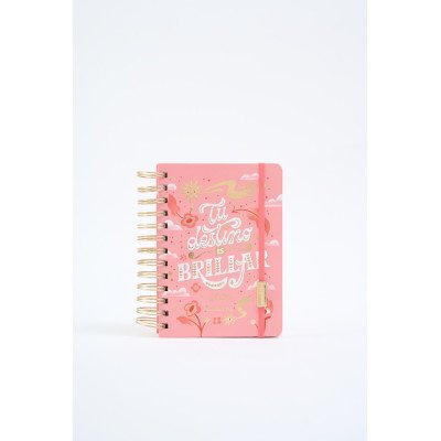 Agenda 12x17 cm diaria Universo BRILLAR c/esp. FW