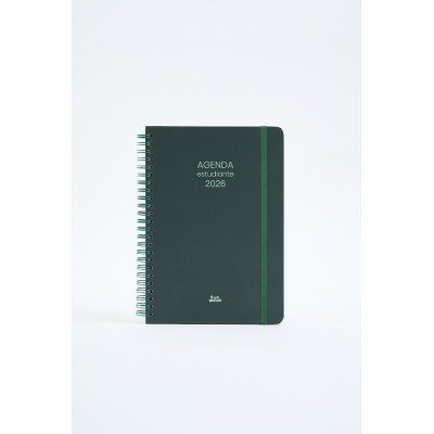 Agenda 15x21 cm semanal del Estudiante Fun classic VERDE c/esp. FW