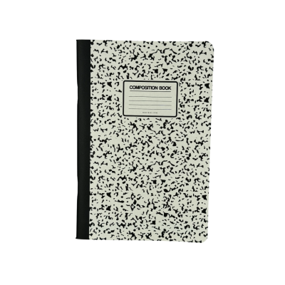 Cuaderno Acaballado 14x21 cm marmolado negativo x80 hojas rayadas Do Decorline