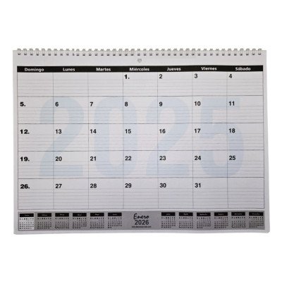 Calendario escritorio 50x35 mes x hoja LAR