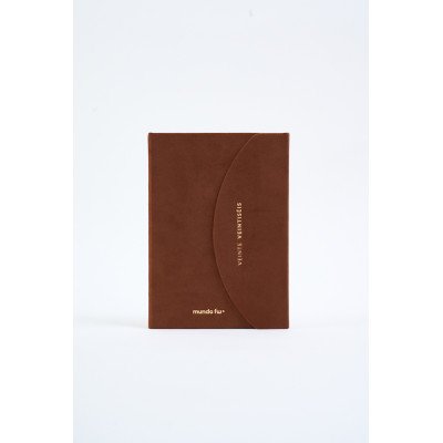 Agenda 15x21 cm semanal Chic CHOCOLATE con solapa imantada FW