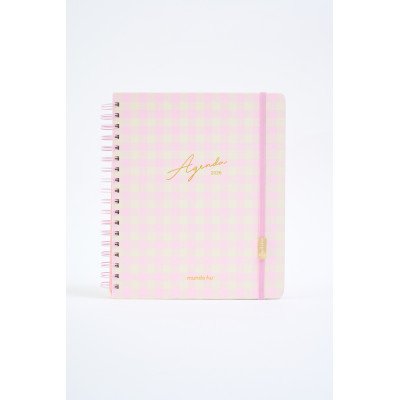 Agenda 19x25 cm semanal Love con espiral CUADRILLÉ FW