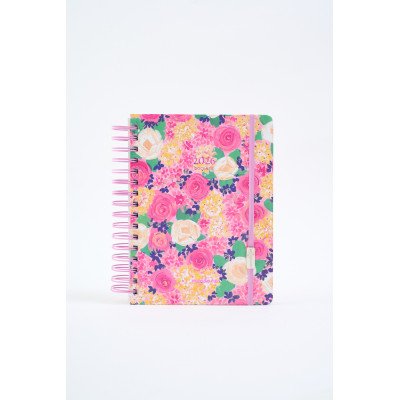 Agenda 15x21cm semanal del docente con espiral FLORES FW