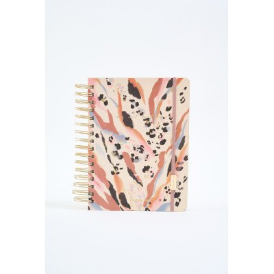 Agenda 16x22 cm diaria Belle MANCHAS con espiral FW