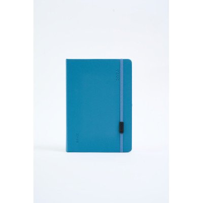 Agenda 15x21 cm diaria Bpack Raw TURQUESA encuadernada FW