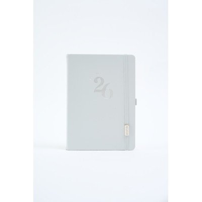 Agenda 15x21 cm diaria Classic GRIS encuadernada  FW