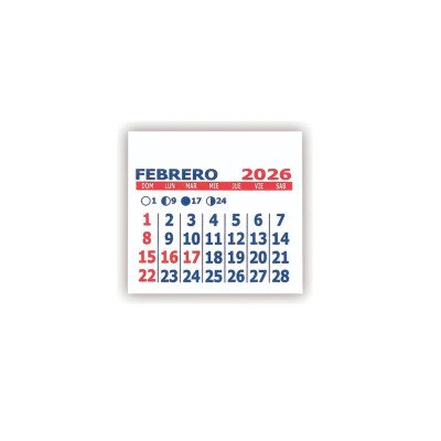 Calendario Mensual Mignon (5x5 cm) Graficom