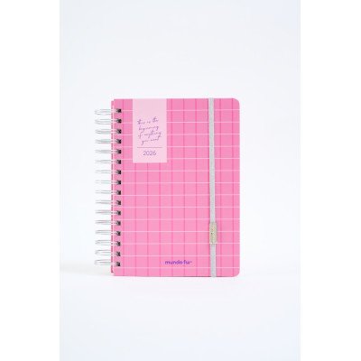 Agenda 15x21 cm diaria Pink 2 c/esp. FW