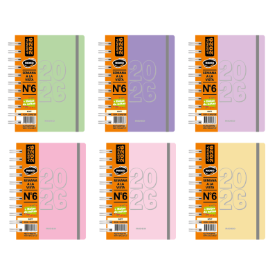 Agenda N°6 diaria Soft Rideo