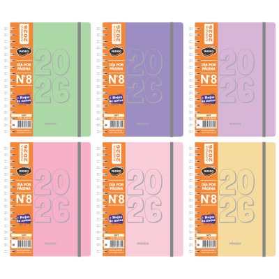 Agenda N°8 diaria Soft Rideo
