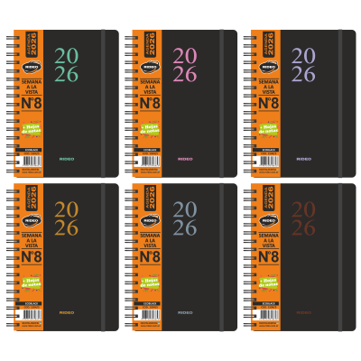 Agenda N°8 semanal Ecoblack Rideo