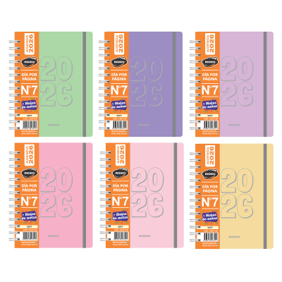 Agenda N°7 diaria Soft Rideo