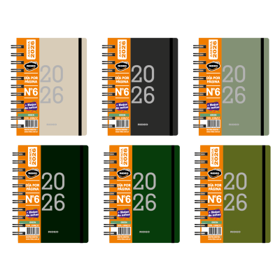 Agenda N°6 diaria Green Rideo