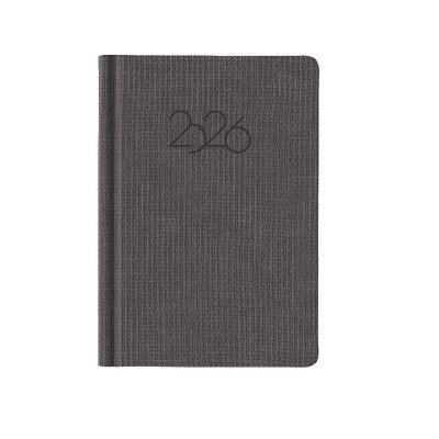 Agenda cartera N°6 Diaria Portofino gris encuadernada Talbot