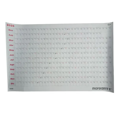 Calendario Organizador Anual Morgantt I 58x98 cm Morgan