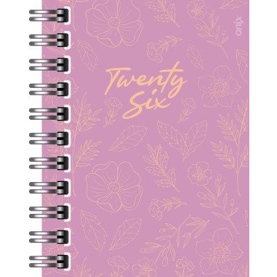 Agenda 10x15 cm Diaria Bloom con espiral Onix