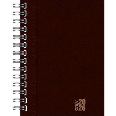 Agenda 16x22 cm Diaria Uomo colors con espiral Onix