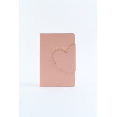 Cuaderno 14x21 cm con solapa Bullet Journal Rose x80 hojas Minimal FW