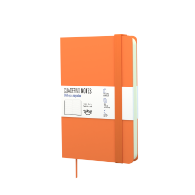Libreta PU 9x14 cm Classic notes naranja x96 hojas rayadas Talbot