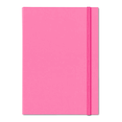 Cuaderno A4 tapa dura rosa x 96 hojas rayadas Talbot