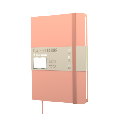 Cuaderno PU 14x21 cm Nature Coral x96 hojas rayadas Talbot