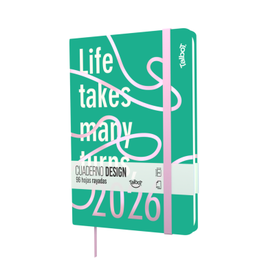 Cuaderno 14x21 cm Design Every turn x96 hojas rayadas Talbot