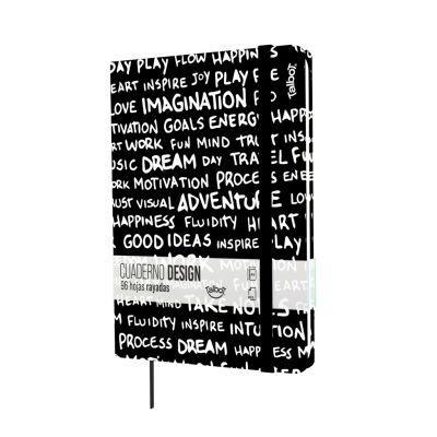 Cuaderno PU 14x21 cm Design Manuscrito x96 hojas rayadas Talbot