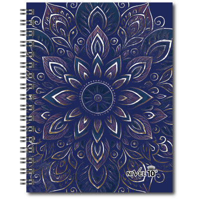 Agenda my day N°7 diaria con espiral y elástico Mandalas Nivel 10