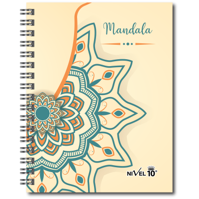 Agenda New Day con espiral y elástico Mandalas Nivel 10