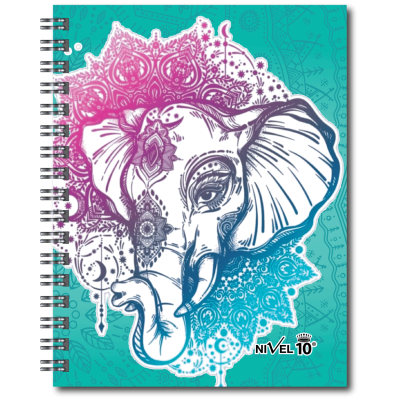 Agenda my day N°7 diaria con espiral y elástico Elefante Nivel 10