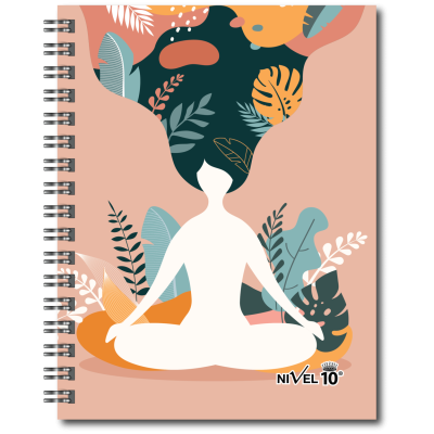 Agenda New Day con espiral y elástico Namasté Nivel 10