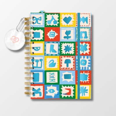 Agenda semanal 15x21 cm Shantilove Pro La Buena Suerte con espiral Paprika