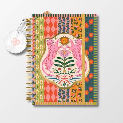 Agenda semanal 15x21 cm Shantilove Pro La Creatividad con espiral Paprika