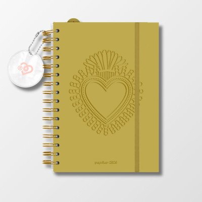 Agenda semanal 15x21 cm Shantilove Pro Lo Sagrado con espiral Paprika
