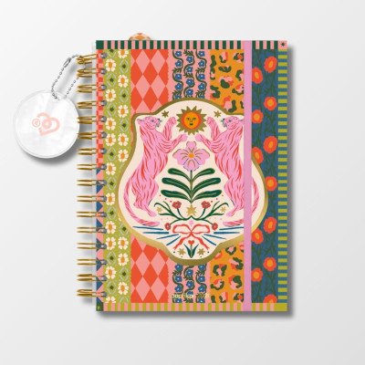 Agenda semanal 15x21 cm Shantilove La Creatividad con espiral Paprika