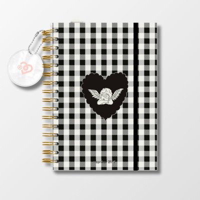 Agenda semanal 15x21 cm Shantilove El Amor con espiral Paprika