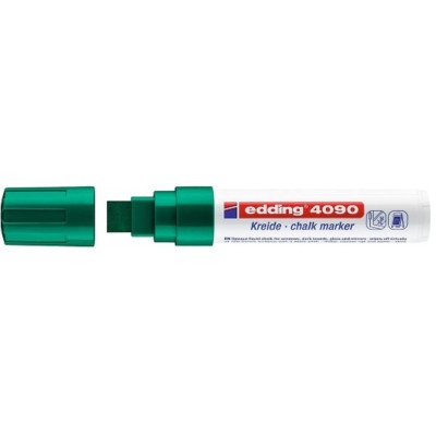 Marcador Tiza Liquida 4090 (04) Verde punta biselada extra grueso Edding