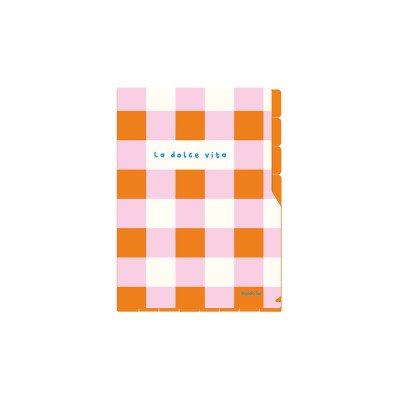 Carpeta en L Cuadros pop con divisiones Colorblock FW