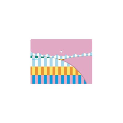 Sobre A4 Rayas pop con bolsillo Colorblock FW