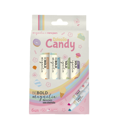 Resaltadores perfumados Candy Collab x6 unidades surtidos Be Bold