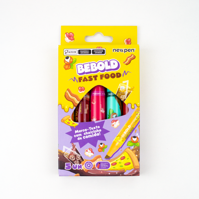 Resaltadores perfumados Food x5 unidades surtidos Be Bold