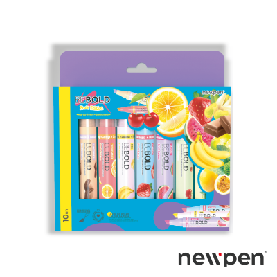 Resaltadores perfumados Fruit x10 unidades surtidos Be Bold