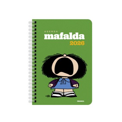 Agenda semanal 13,5x19,3 cm MAFALDA protesta verde ediciones Granica